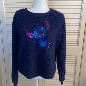 Lilo&Stitch Fuzzy Sweater Disney SZ XL